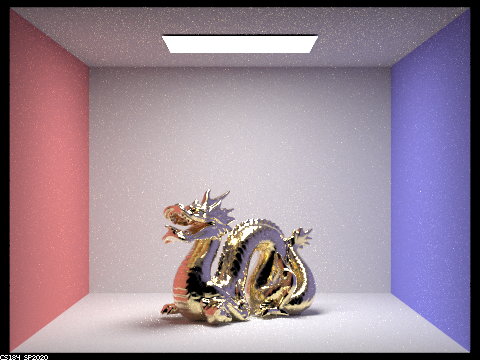 Various α levels — CBdragon_microfacet_au: α = 0.05