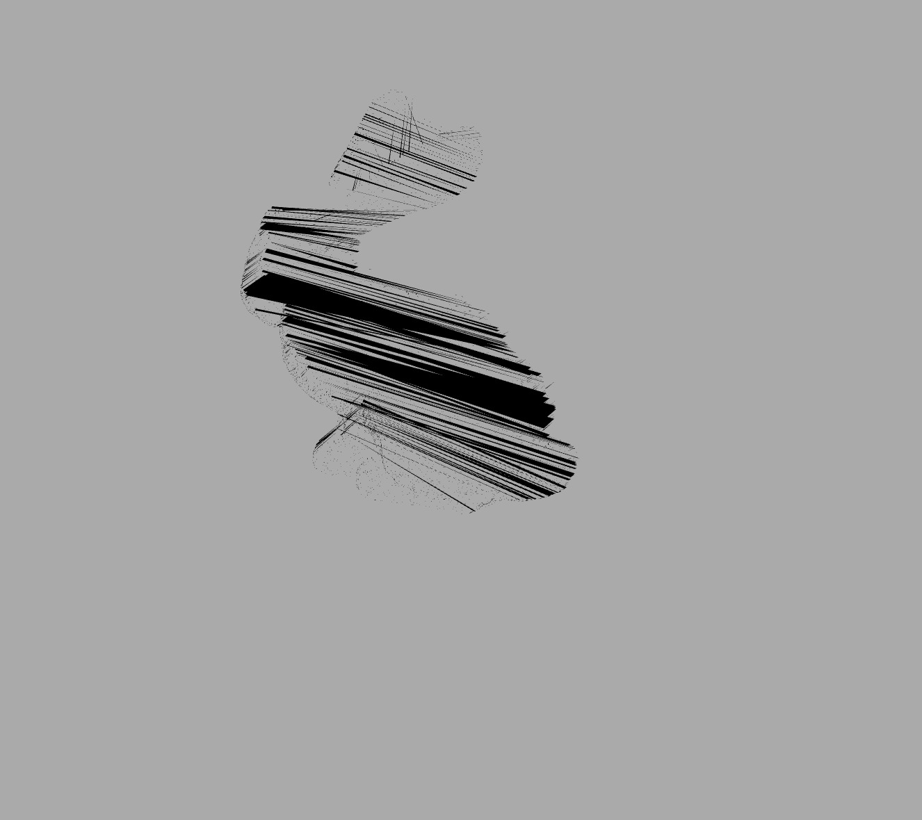 Part of a pointcloud rendered