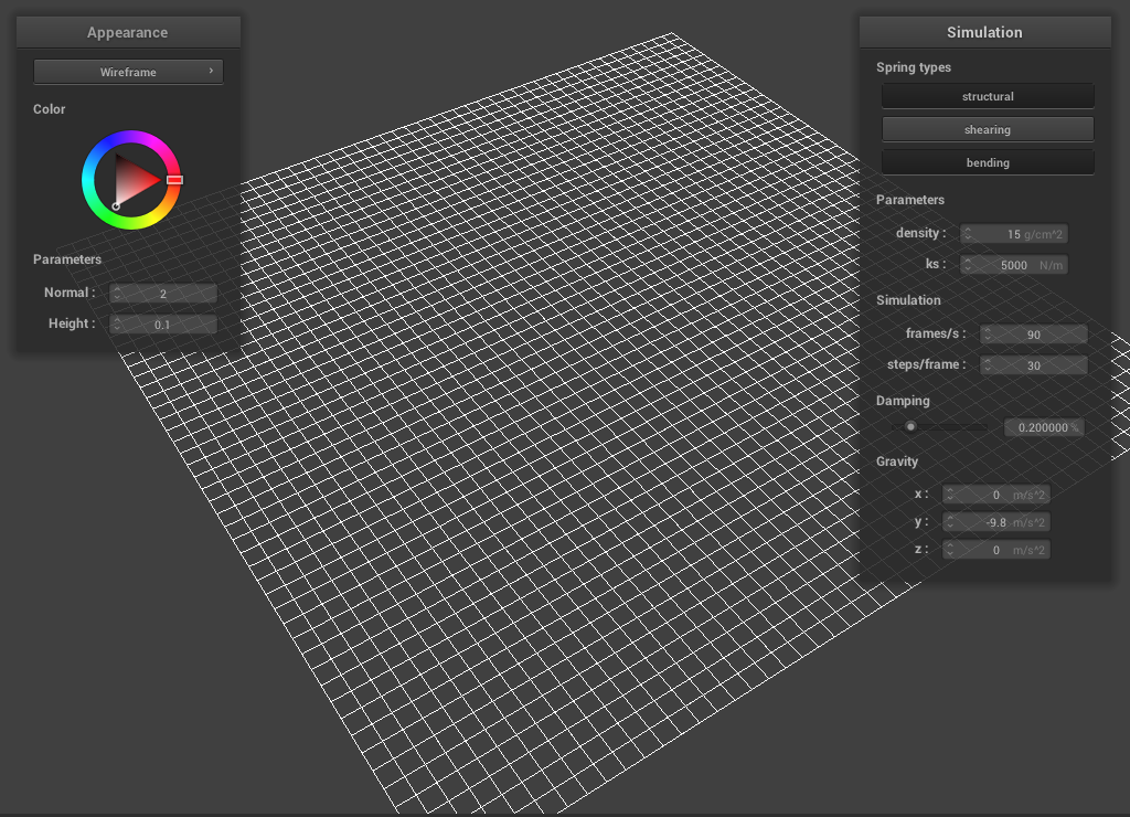 Various constraints — Without Shearing constraints