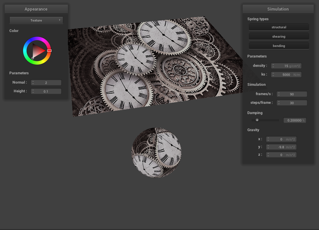 Clock texture before the shader is applied