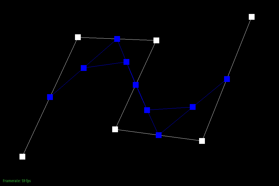 Part 1: Bezier curves with 1D de Casteljau subdivision — 4 control points