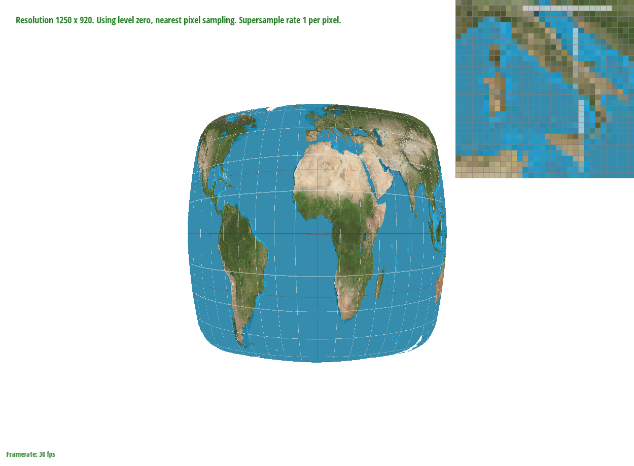 Part 5: "Pixel sampling" for texture mapping — Sample Nearest, 1 sample/pixel