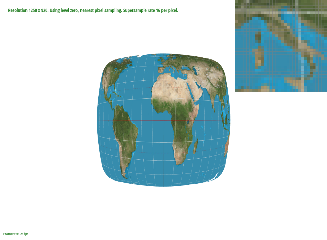 Part 5: "Pixel sampling" for texture mapping — Sample Nearest, 16 samples/pixel