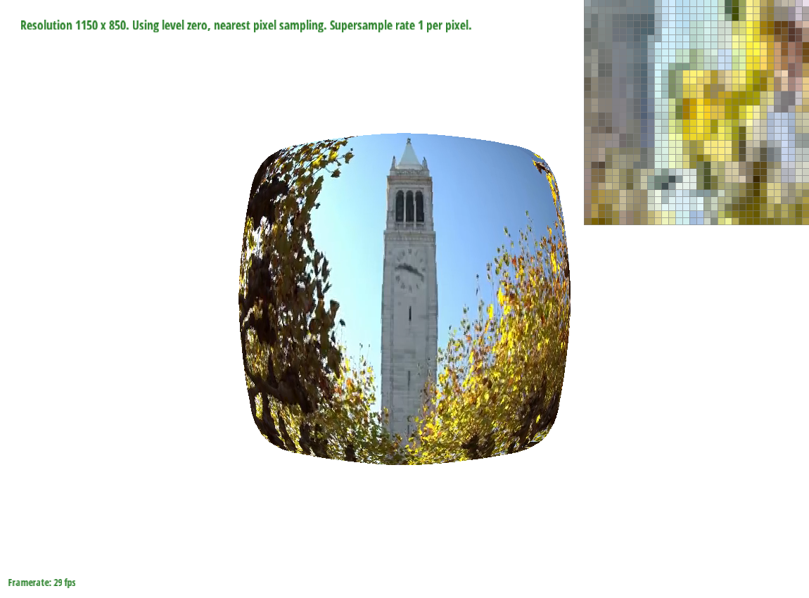 Part 6: "Level sampling" with mipmaps for texture mapping — Level Zero, Sample Nearest