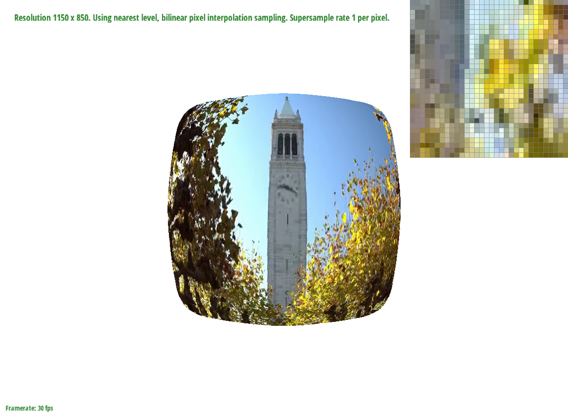 Part 6: "Level sampling" with mipmaps for texture mapping — Sample Bilinear, Sample Bilinear